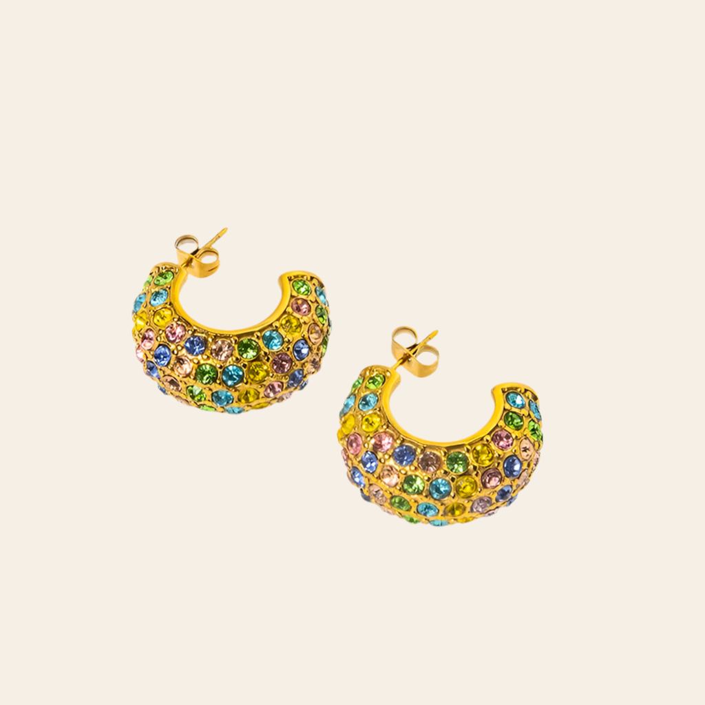 Orecchini Arcobaleno di Eleganza