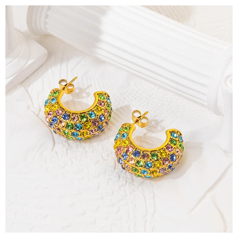Orecchini Arcobaleno di Eleganza