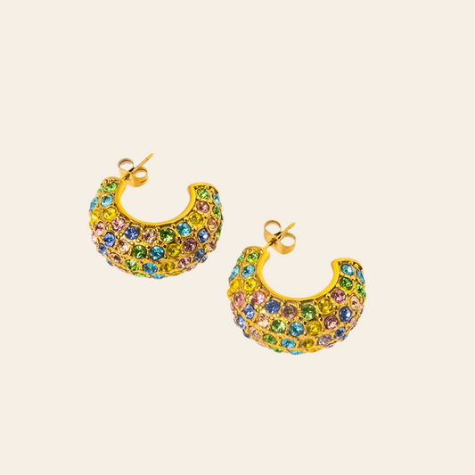 Orecchini Arcobaleno di Eleganza